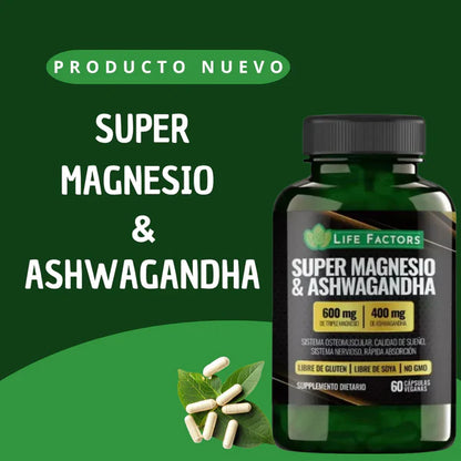 Recupera tu calma y bienestar con Super Magnesio & Ashwagandha🌿