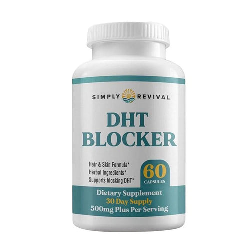 Cápsulas bloqueadoras de DHT Simply Revival - Fórmula para el cabello y la piel - Bloqueador de DHT de Trichology