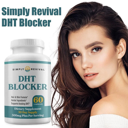 Cápsulas bloqueadoras de DHT Simply Revival - Fórmula para el cabello y la piel - Bloqueador de DHT de Trichology