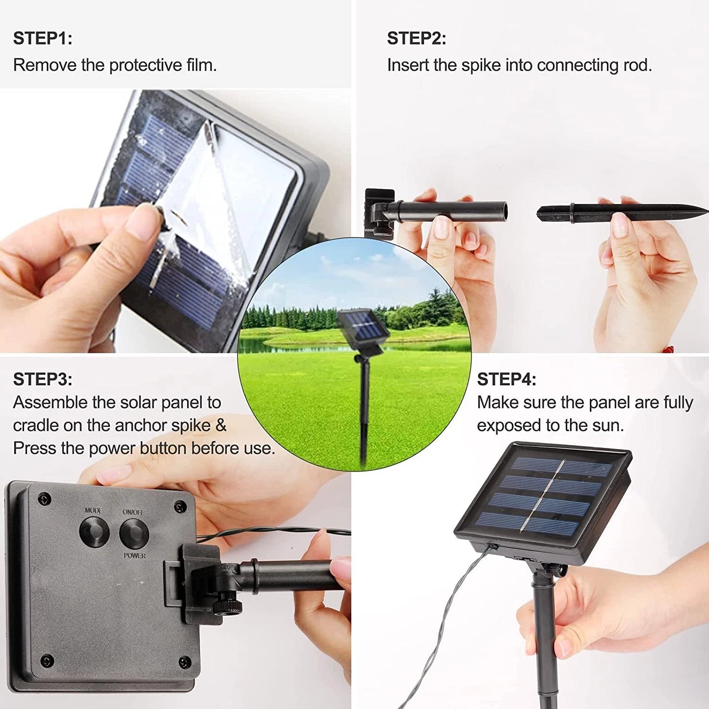 Luces LED Solares de Guirnalda – Blanco Cálido (interior/exterior)